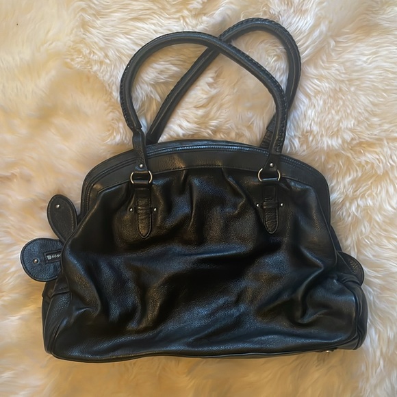 CHRISTIAN DIOR Authentic Black Large Frame Pocket Satchel Bag - Picture 7 of 12